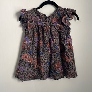 ULLA JOHNSON flowy floral TOP